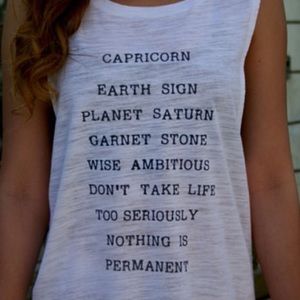 CAPRICORN ZODIAC MUSCLE TEE