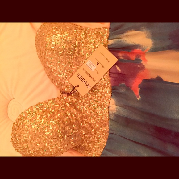 Sequin bustier Maxi dress