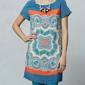 Calcada Silk Tunic Shift by Meadow Rue