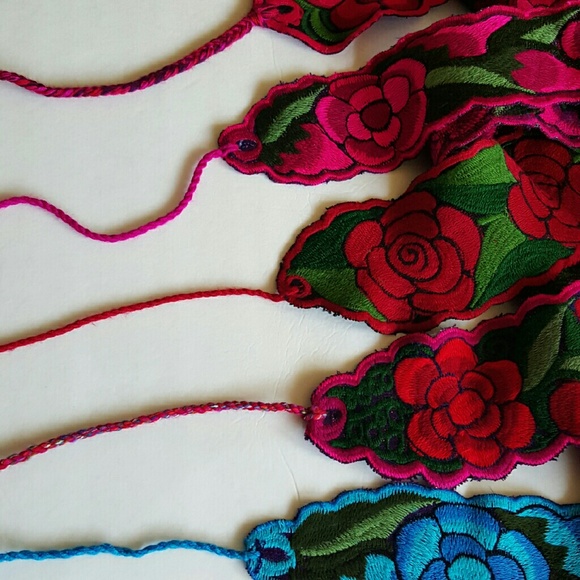 Mexican Embroidered Belts - Picture 3 of 4