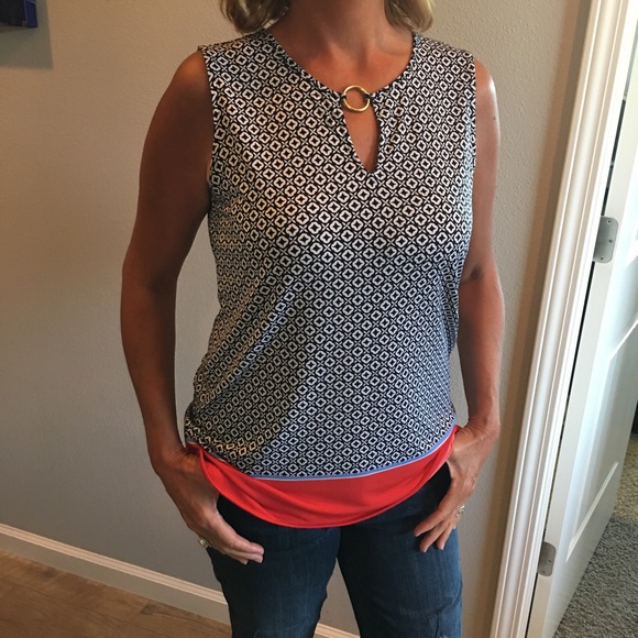 Jones New York Tops - High/low Sleeveless Blouse