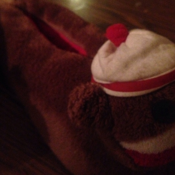 Sock monkey house slippers - Picture 2 of 2