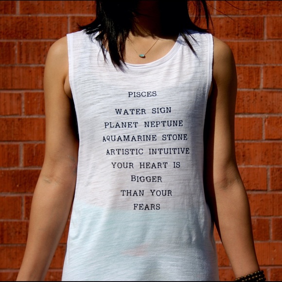 PISCES ZODIAC MUSCLE TEE