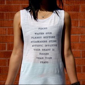 PISCES ZODIAC MUSCLE TEE