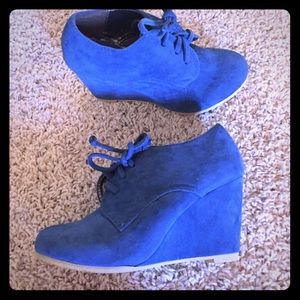 Blue booties