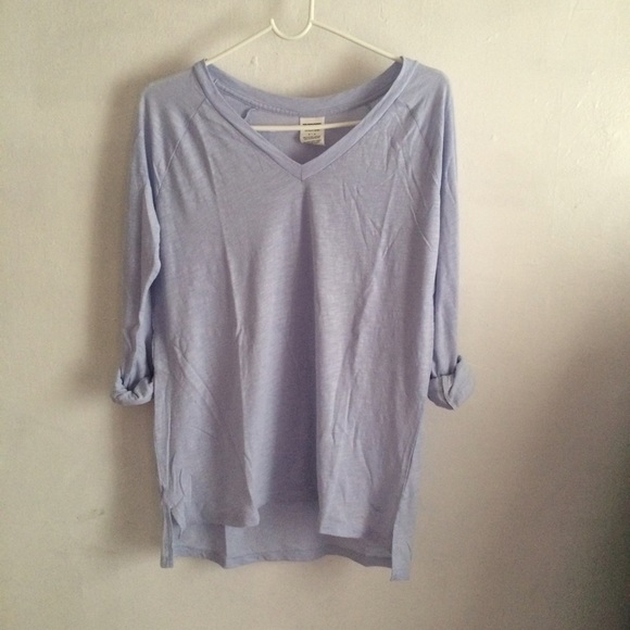 ❌SOLD❌VS PINK Small High Low Long Sleeve V Neck