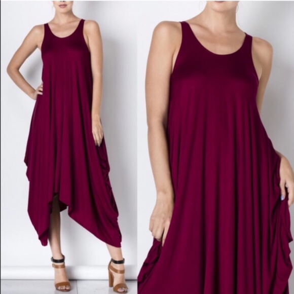 🚨1 HR SALE🚨Sleeveless Harlem Dress - MARSALA - Picture 3 of 3