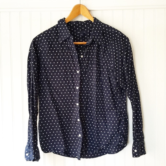 GAP Tops - GAP Polka Dot Button Down