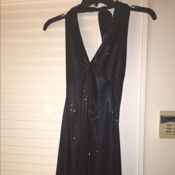 little black halter dress - Picture 2 of 4