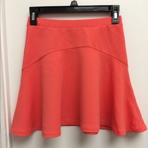 Orange textured skirt