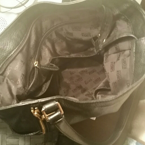 Micheal kors black leather