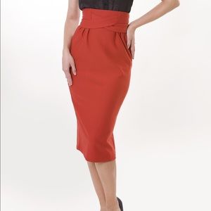 Tatyana Red Vickie Skirt 2XL XXL NWT