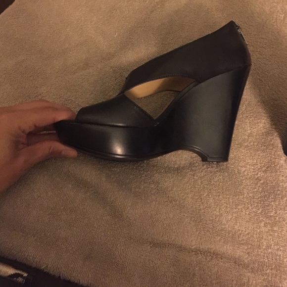 Nine West Black Wedges
