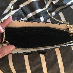 Betsey Johnson Bags - Black and white scallop bag with bow Betsey Johnson Bags - Black and white scallop bag with bow