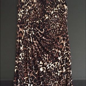 Dress. Knee length multi brown black