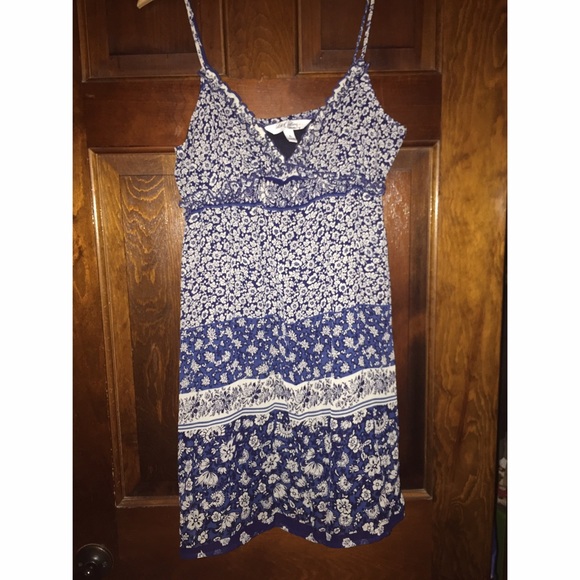 Navy blue mini dress