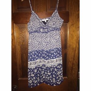 Navy blue mini dress