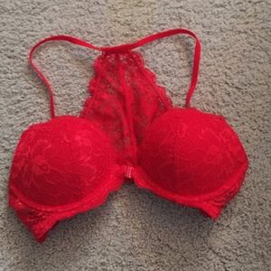 Snap in front push up bra