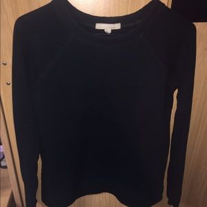 Banana Republic quilted black pullover
