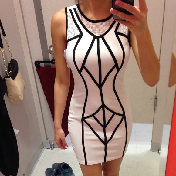 Black and white dress
