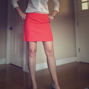 J. Crew Orange Double Surge Cotton Mini