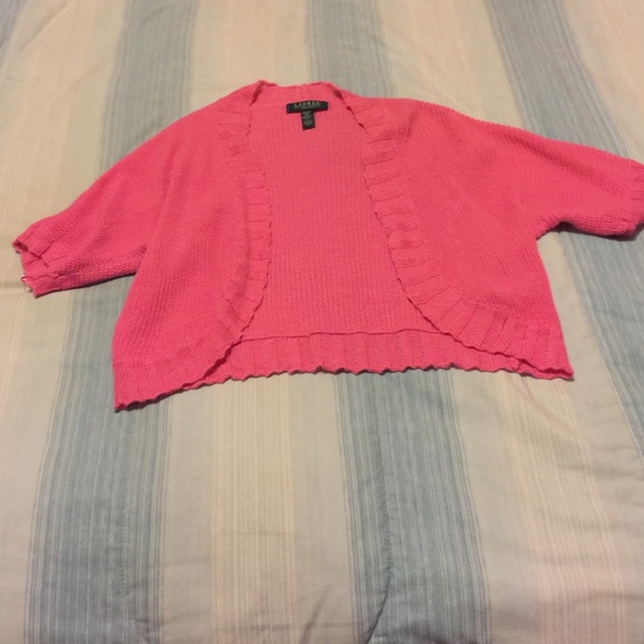 Pink shrug top