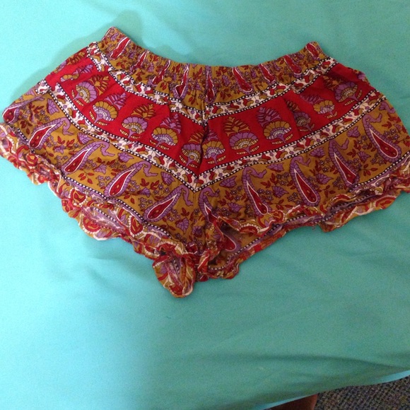 Cute Printed Ruffle Shorts