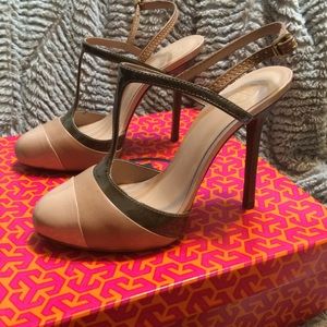 Tory Burch Lexa Slingback T-Strap Heels