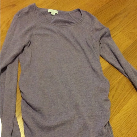Sweater-purple tunic- maternity