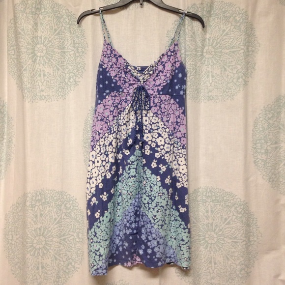 Cool colored Floral Casual Dress