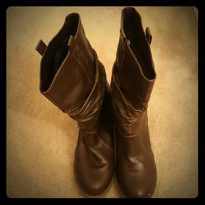 Wanted brand  Brown  boots Size 10