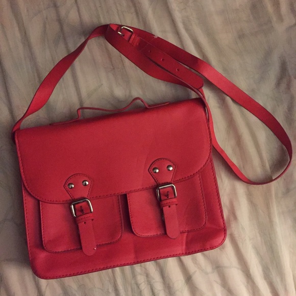 Red double pocket purse from h&m