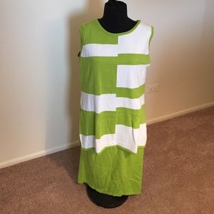 Lime & White 2-Piece Skirt Outfit