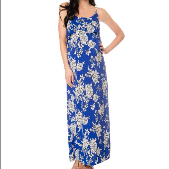 Motherhood maternity spaghetti strap maxi dress