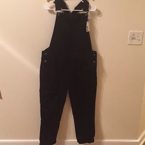 Black overalls
