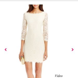 DVF Ivory Lace Zarita Dress Sz 2