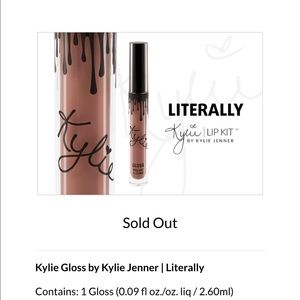 Kylie lip gloss "literally" 👄