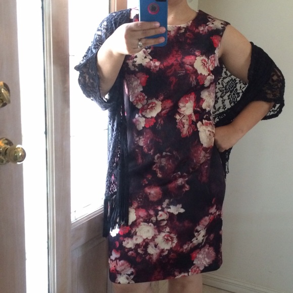 Floral knee length dress