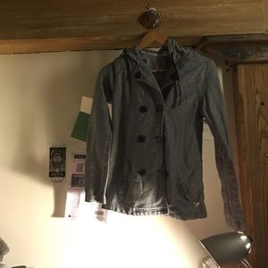 Roxy hooded button sweatshirt