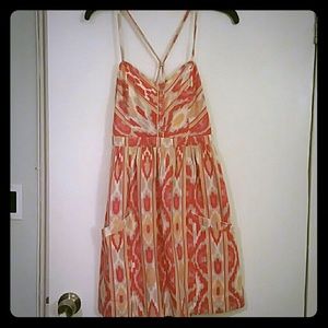 AE Pink/Red Aztec Dress Sz Small