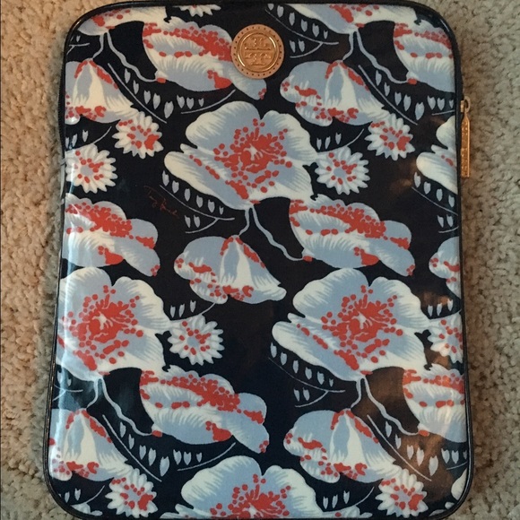 Tory Burch Navy Floral IPad Tablet Case