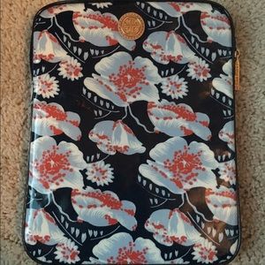 Tory Burch Navy Floral IPad Tablet Case