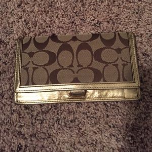 Coach Check Book Cover