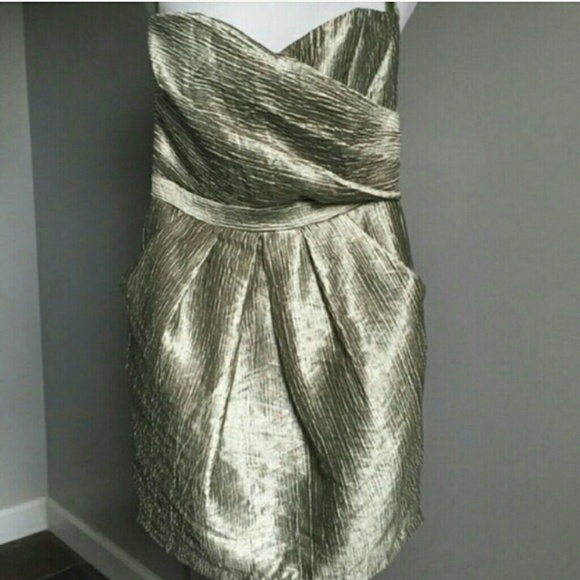 Greylin metallic cocktail dress.