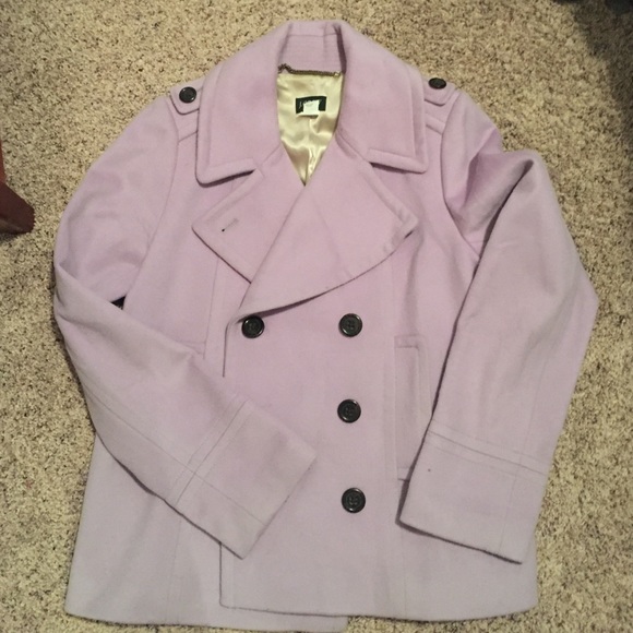 J. Crew Lilac Wool Pea Coat
