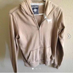 Pink by Victoria's Secret Tan Hoodie