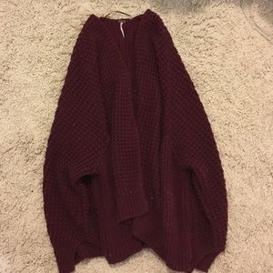 Free people maroon sweater