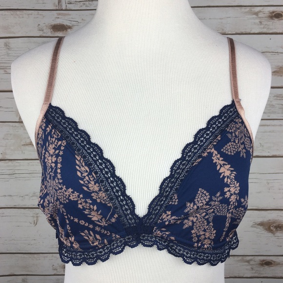 Free People Other - [Free People] Kiss Floral Lace Trim Bralette Boho