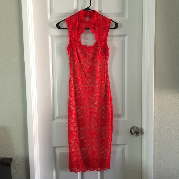 Red Lace Dress