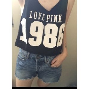 VS Pink Crop Tank